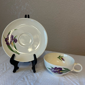 Universal Oven Proof Ballerina Union‎ Made in USA Iris Cup and Saucer